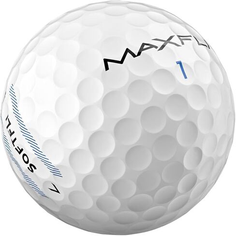 كرات الجولف Maxfli SoftFli - 36 قطعة باللون الأبيض اللامع | كرات جولف ذات ملمس ناعم ومنخفض الضغط للمسافة والتحكم | غطاء أيونومر متين | مثالية للمبتدئين ولاعبي الغولف الترفيهيين in Kuwait