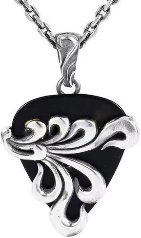 Guitar Pick Holder Necklace with 3pcs Colorful Pick for Guitar Bass Ukulele Guitarists Picks Storage Necklace in Kuwait