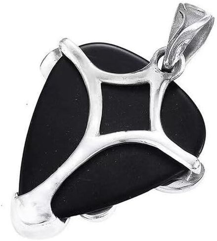 Guitar Pick Holder Necklace with 3pcs Colorful Pick for Guitar Bass Ukulele Guitarists Picks Storage Necklace in Kuwait