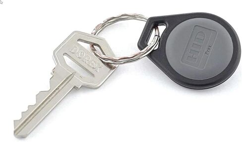 HID Corporation 1346 ProxKey III Key Fob Proximity Access Card Keyfob، طول 1-1/4 بوصة × ارتفاع 1-1/2 بوصة × سمك 15/64 بوصة (عبوة من 60 قطعة) in Saudi Arabia