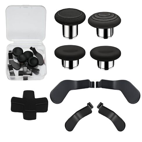 9 in1 Metal Thumbsticks Accessories for Xbox Elite Controller Series 2 Core, Replacement Paddles Parts Repair Kit for Elite Series 2 Core Controller with 4 Swap Joystick, 4 Paddles,1 D-Pads(Red) in Kuwait