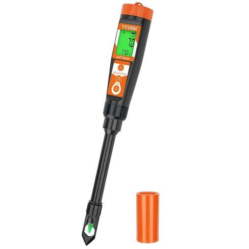 YINMIK Soil Test Kits, pH Moisture Meter for Plant, Smart Soil pH Tester, Digital Soil pH Meter, 8 in 1 Soil Meter - pH Moisture EC Fertility Salt Light Air Humidity Temp Meter for Outdoor, Garden in Saudi Arabia