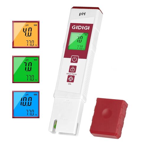 pH Meter for Water, Electronic ph Meters with Color Display pH Test Strip Function, Pro Digital pH Level Tester Kit for Water, pH Reader for Pool Spa Hot Tub Hydroponics Aquarium Drinking Water in Kuwait