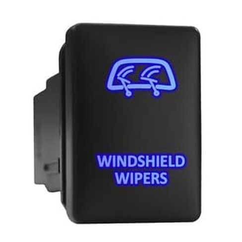 #US JENANI Windshield Wipers Blue/WhLED Short Button 1.28"x 0.87" (Fit: OTA) in Saudi Arabia