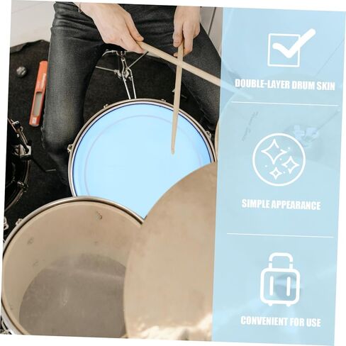 UPKOCH Snare Drum Skin: 12-inch Jazz Drum Head Replacement Oil Skin Cover Double-layer Polyester Film For Musical Instrument Accessory in Saudi Arabia