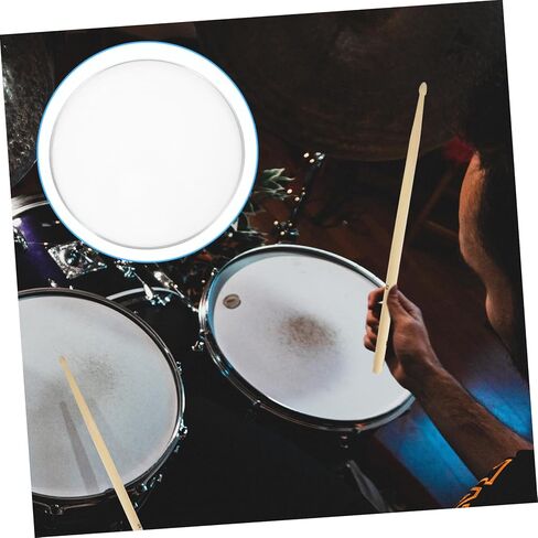 HANABASS Snare Drum استبدال الجلد المزدوج النفط طبل رئيس قرع ملحق لتحسين الصوت للطبول وعازفي الإيقاع يناسب معدات الطبل القياسية in Saudi Arabia