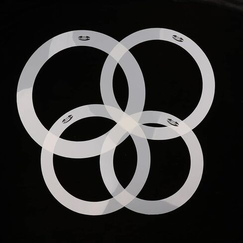 Drum Muffler Dampening Rings (1 Pack) - White PET Tone Control for 12'' 13'' 14'' 16'' Drums in Saudi Arabia