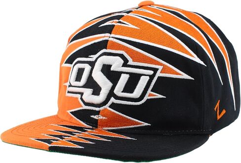 ZHATS NCAA Officially Licensed Adjustable Snapback Hat Team Color Split in Saudi Arabia