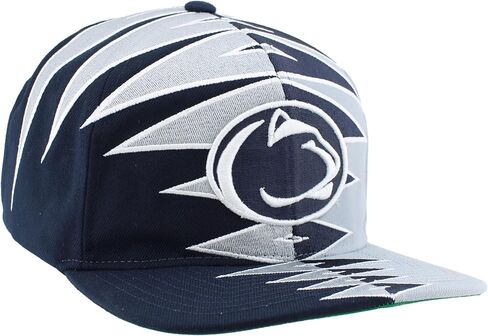 ZHATS NCAA Officially Licensed Adjustable Snapback Hat Team Color Split in Saudi Arabia