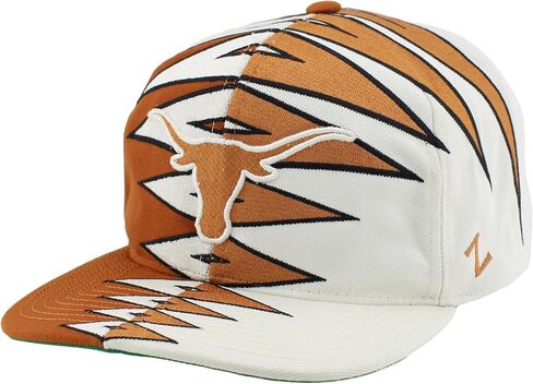 ZHATS NCAA Officially Licensed Adjustable Snapback Hat Team Color Split in Saudi Arabia