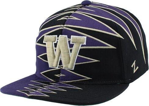ZHATS NCAA Officially Licensed Adjustable Snapback Hat Team Color Split in Saudi Arabia
