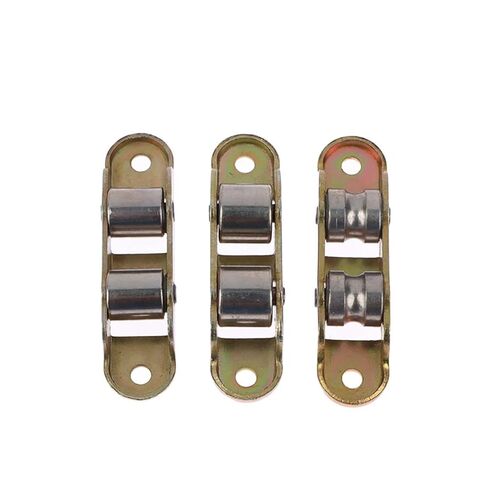 80 Type Stainless Steel Flat/Groove Double Wheel Metal Slide Doors Window Pulley Support Bottom Sliding Roller Track Hardware(B) in Saudi Arabia