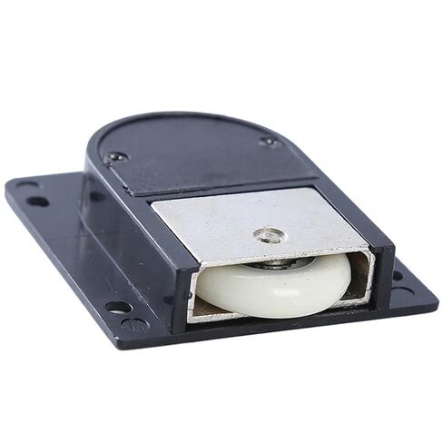 Furniture Sliding Door Moving Wheel Roller Runner Wardrobe Cabinet Bearing Top Bottom Pulley Wheel Metal Wading Door Accessories(1138 Double Plastic) in Saudi Arabia