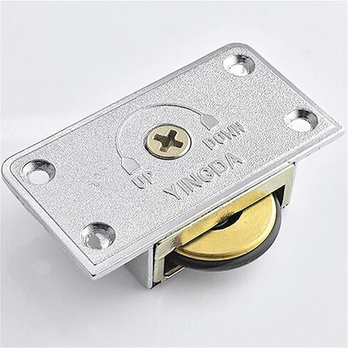 Furniture Sliding Door Moving Wheel Roller Runner Wardrobe Cabinet Bearing Top Bottom Pulley Wheel Metal Wading Door Accessories(1138 Double Plastic) in Saudi Arabia