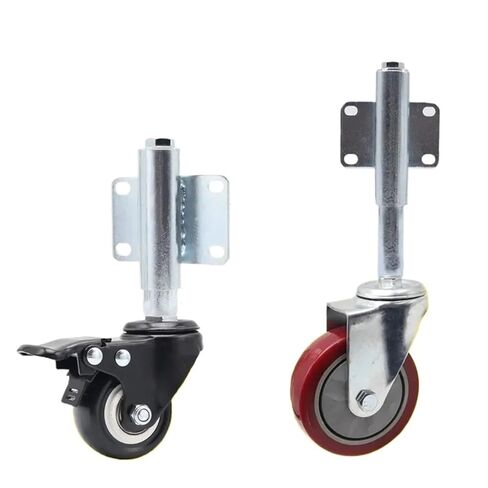 1PC 2/3/4 Inches Garden Gate Pulley Spring Shock Absorbing Wheel Sliding Door Shock Absorbing Casters Universal Brake Roller(4 inches) in Saudi Arabia
