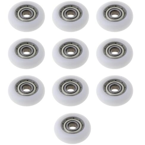 10 Pcs Nylon Plastic Pulley Furniture Drawer Roller Bearing Wheel Sliding Door Wheels Runner Hardware Smooth Operation in Saudi Arabia