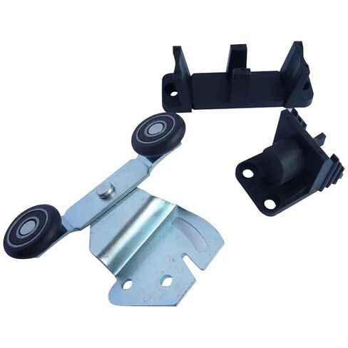 1 Set Solid Wood Sliding Door Pulley Rail Wheel Side Hanging Ming Wheel Double Wheel kit in Saudi Arabia
