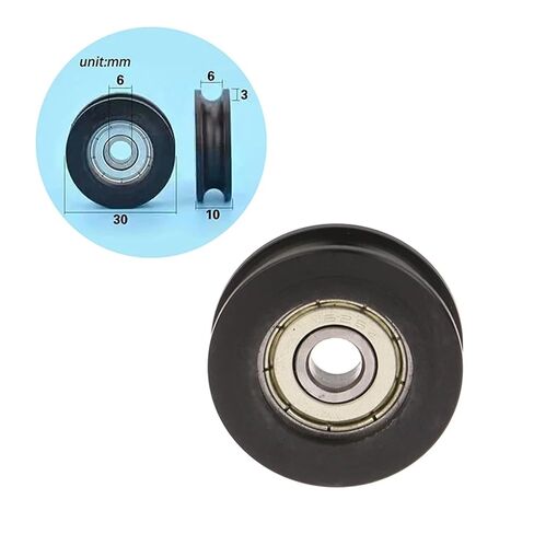 10pc for Slide Door Window U Groove Roller Pulley 626 Bearing Steel Bearing Roller Injection-Coated U-Shaped Pulley Wheel in Saudi Arabia