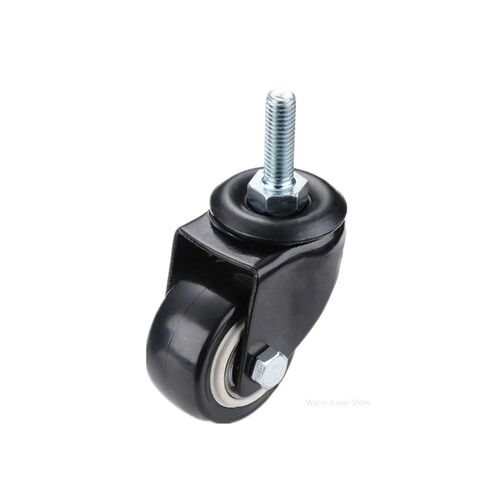 2PCS Office Chair Caster Wheels 1.5 Inch Mute Swivel Rubber Caster Wheels Replacement Soft Safe Rollers Furniture Hardware Wheels(with Brake 2 Pieces) in Saudi Arabia