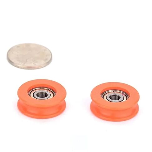 5Pcs 5x25x9mm Pom Delrin U Groove Pulley Guide Wheel Bearing Pulley Furniture Door Moving Wheel in Saudi Arabia