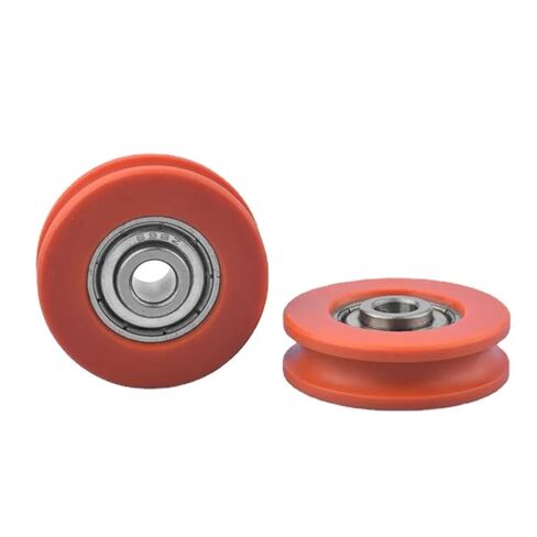 5Pcs 5x25x9mm Pom Delrin U Groove Pulley Guide Wheel Bearing Pulley Furniture Door Moving Wheel in Saudi Arabia