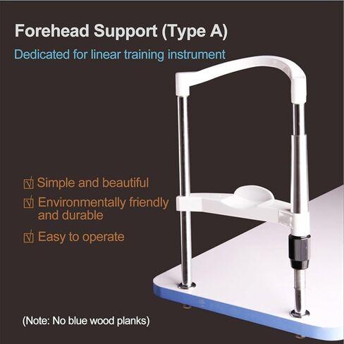 Adjustable Forehead Chin Rest Bracket for Vision Training Instrument, 10cm Height Adjustment, 135-235mm Distance, Electroplated Optical Support for Optometry, Optician, Eye Care Center in Kuwait