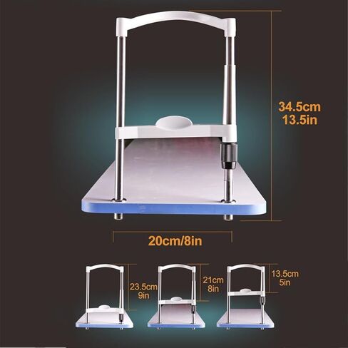Adjustable Forehead Chin Rest Bracket for Vision Training Instrument, 10cm Height Adjustment, 135-235mm Distance, Electroplated Optical Support for Optometry, Optician, Eye Care Center in Kuwait