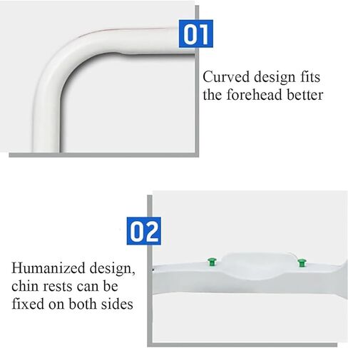مسند الذقن للأجهزة البصرية، ملحقات قياس البصر لدعم الجبهة، دعامة رفع الذقن مع مقبض تعديل، لمقياس الانكسار التلقائي، تدريب الرؤية، الأجهزة البصرية in Kuwait