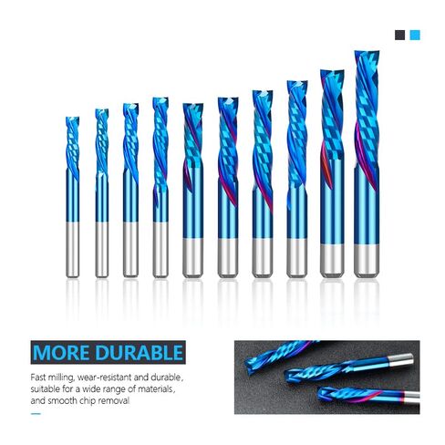 UP & Down Cut Two Flutes Spiral Carbide Tool Cutters 3.175/4/6/8mm Shank Compression Milling Cutter CNC Router Bit for Wood End Mill Bits in Saudi Arabia