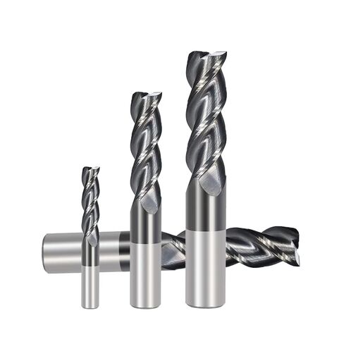 Carbide End Mill 1-12mm 3 Flute Milling Bit High Performance Cutter for Aluminum Cutting CNC Machine Tool Roughing and Finishing in Saudi Arabia