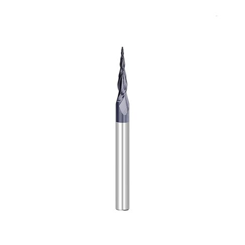 1pcs Apered Ball Nose End Mill R0.4/R1.58 2 Flute Carbide Endmills Milling Tool CNC Machine Cutter in Saudi Arabia