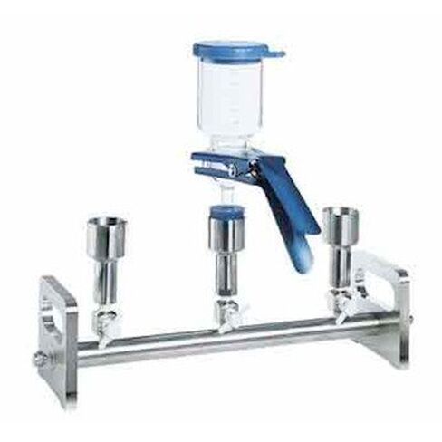 Advantec 353330 Vacuum Filtration Manifold; Stainless Steel, 6-Branch with 3-Way Valves in Kuwait