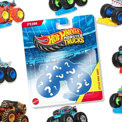 Hot Wheels Monster Trucks Tuk N Roll ، حزمة الوجبات الخفيفة 4/5 [أرجوانية] in Saudi Arabia