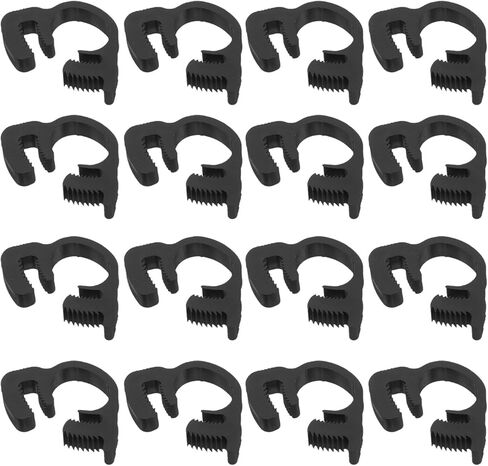 Ciieeo 20pcs Heavy Duty Plastic Double Locking Hose Clamps Ratcheting Tube Clips 9.1-10.2mm for Automotive and Garden Pipe Fastening in Saudi Arabia