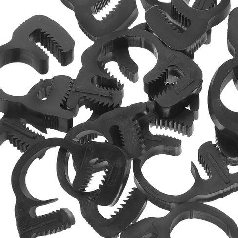 Ciieeo 20pcs Heavy Duty Plastic Double Locking Hose Clamps Ratcheting Tube Clips 9.1-10.2mm for Automotive and Garden Pipe Fastening in Saudi Arabia