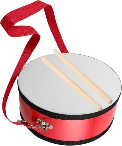 BESPORTBLE 1 Set Red Handheld Marching Snare Drum with Strap Percussion Instrument for School Performances Encourages Teamwork and Musical Interest in Kuwait