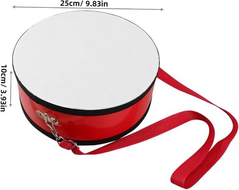 BESPORTBLE 1 Set Red Handheld Marching Snare Drum with Strap Percussion Instrument for School Performances Encourages Teamwork and Musical Interest in Kuwait