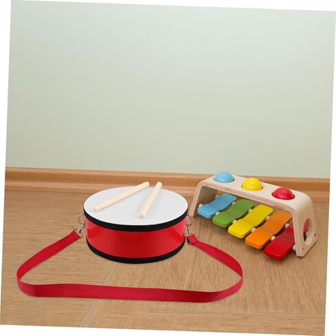 BESPORTBLE 1 Set Red Handheld Marching Snare Drum with Strap Percussion Instrument for School Performances Encourages Teamwork and Musical Interest in Kuwait