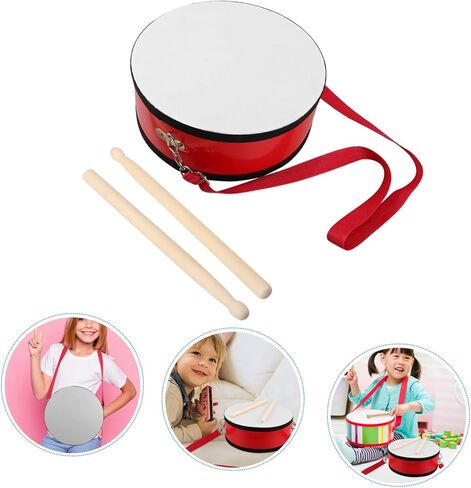BESPORTBLE 1 Set Red Handheld Marching Snare Drum with Strap Percussion Instrument for School Performances Encourages Teamwork and Musical Interest in Kuwait
