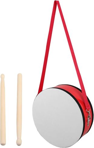 VICASKY 1 Set Marching Snare Drum Red Hand Drum with Strap Drumsticks for Preschool Music Education and Outdoor Performances Encourages Teamwork Collaboration in Kuwait