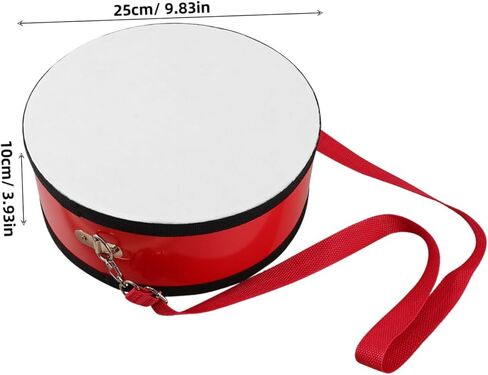 Kisangel 1 Set Red Marching Snare Drum for Lightweight Hand Drum with Strap Promotes Rhythm Skills and Teamwork for School and Band Activities in Kuwait