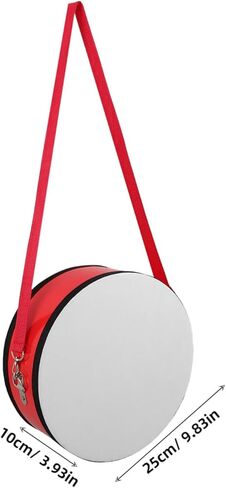 1 Set Red Handheld Snare Drum with Strap Musical Instrument for Preschool Music Education and Performances Enhances Sound Quality and Encourages Teamwork in Kuwait