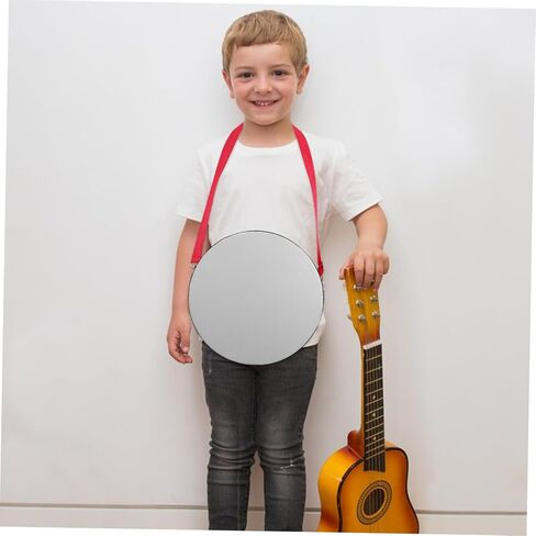 1 Set Red Handheld Snare Drum with Strap Musical Instrument for Preschool Music Education and Performances Enhances Sound Quality and Encourages Teamwork in Kuwait