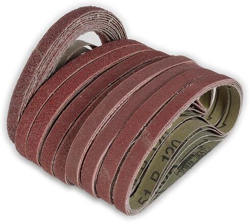 أحزمة صنفرة مقاس 10 × 330 مم، أشرطة كاشطة من أكسيد الألومنيوم، 50 عبوة لآلات صنفرة الحزام in Kuwait