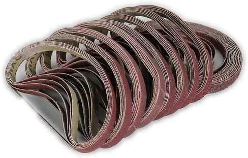 أحزمة صنفرة مقاس 10 × 330 مم، أشرطة كاشطة من أكسيد الألومنيوم، 50 عبوة لآلات صنفرة الحزام in Kuwait