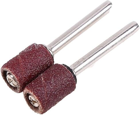100pcs 320 Grit Drum Sanding Bands Sleeves with 2 Mandrels for Rotary Tools Wood Polishing in Kuwait
