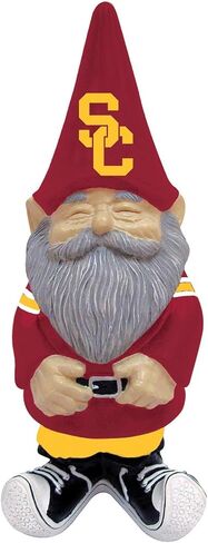 University of Southern California Trojans USC Garden Gnome, 11 Inch Hand Painted Resin Statue, Indoor Outdoor Team Decor, Officially Licensed in Saudi Arabia