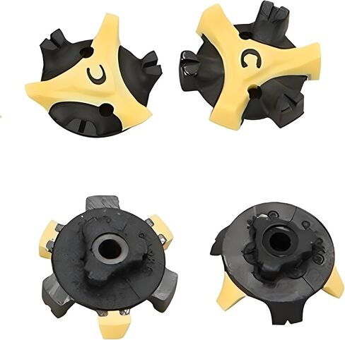 20 Pcs Golf Cleats Replacement Spikes Triangle with Wrench - Compatible with Ecco, New Balance, Nike, Puma, Q-LOK Systems in Saudi Arabia