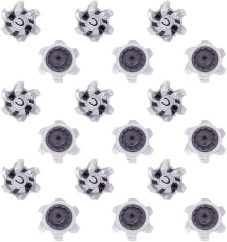 Shoe Spikes, Soft Rubber Replacement Studs, Cleats Pins 18 Pcs Silver for Hiking Soccer Running Outdoor Sports Activities in Kuwait