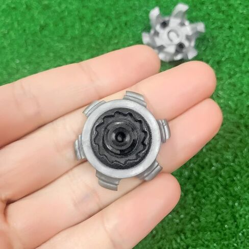 Shoe Spikes, Soft Rubber Replacement Studs, Cleats Pins 18 Pcs Silver for Hiking Soccer Running Outdoor Sports Activities in Kuwait